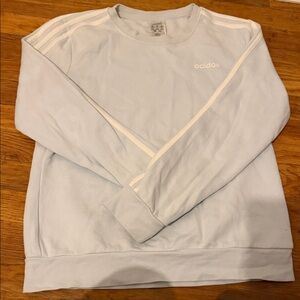 Adidas Sky Blue Crewneck with White Accents